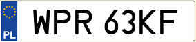 Trailer License Plate
